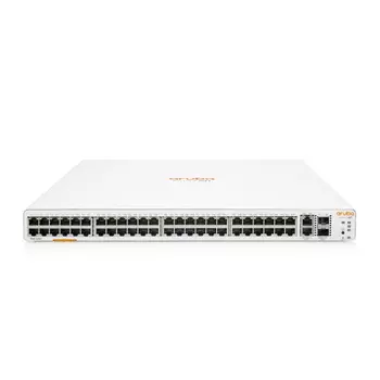 Коммутатор HPE Aruba Instant On 1960, управляемый, кол-во портов: 48x1 Гбит/с, SFP+ 2x10 Гбит/с, кол-во SFP/uplink: RJ-45 2x10 Гбит/с, установка в стойку (JL808A)