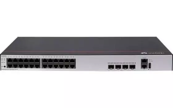 Коммутатор Huawei CloudEngine S5735-L24P4X-A N1-M-LIC, управляемый, кол-во портов: 24x1 Гбит/с, кол-во SFP/uplink: SFP+ 4x10 Гбит/с, установка в стойку, PoE: 24x30Вт (макс. 400Вт) (98010927-88035YSM)