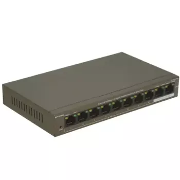 Коммутатор IP-COM F1110P-8-102W, кол-во портов: 8x100 Мбит/с, кол-во SFP/uplink: RJ-45 2x1 Гбит/с, PoE: 8x30Вт (макс. 99Вт) (F1110P-8-102W)