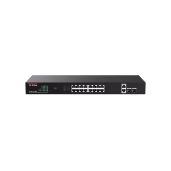 Коммутатор IP-Com G1120P-16-150W, кол-во портов: 16x1 Гбит/с, кол-во SFP/uplink: combo RJ-45/SFP 4x1 Гбит/с, PoE: 16x30 Вт (макс. 135 Вт) (G1120P-16-150W)