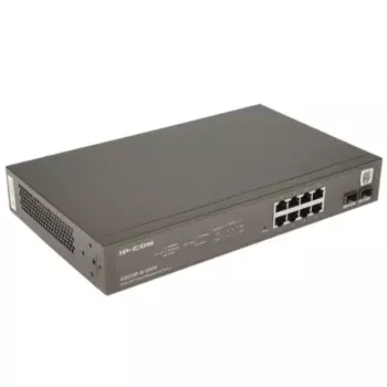 Коммутатор IP-COM G3310P-8-150W, управляемый, кол-во портов: 8x1 Гбит/с, кол-во SFP/uplink: SFP 2x1 Гбит/с, PoE: 8x30Вт (макс. 130Вт) (G3310P-8-150W)
