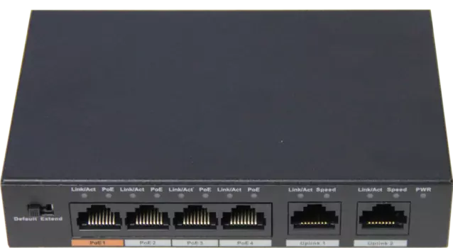 Коммутатор Ivideon NBLS-0604H, кол-во портов: 4x100 Мбит/с, кол-во SFP/uplink: combo RJ-45/SFP 2x100 Мбит/с, PoE (макс. 60Вт) (NBLS-0604H)