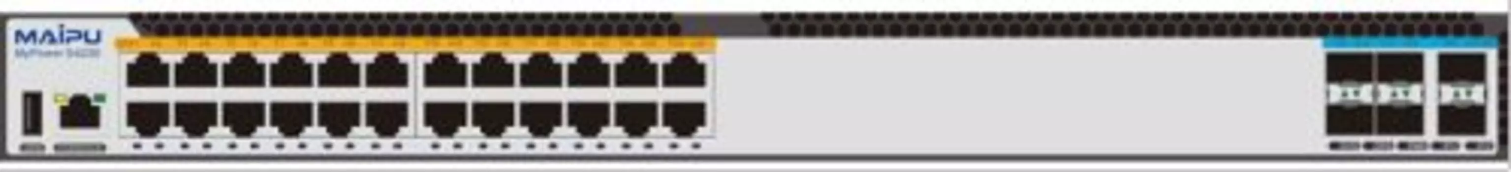 Коммутатор Maipu S4230-30TXF-AC, управляемый, кол-во портов: 24x1 Гбит/с, кол-во SFP/uplink: SFP+ 6x10 Гбит/с, установка в стойку (22200435)