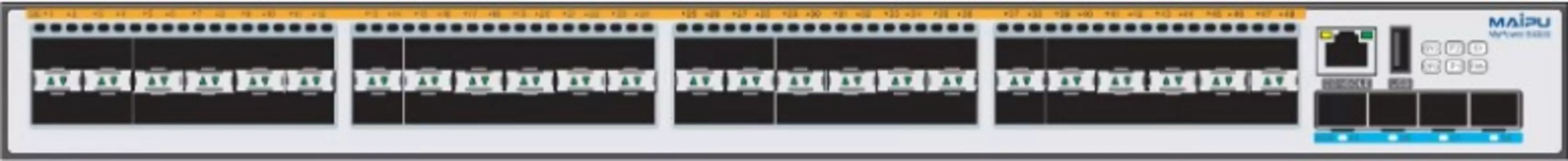 Коммутатор Maipu S4330-54GXF, управляемый, кол-во портов: SFP 48x1, кол-во SFP/uplink: SFP+ 4x10 Гбит/с, установка в стойку (S4330-54GXF)