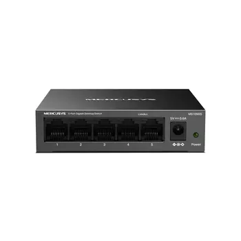 Коммутатор Mercusys MS105GS, кол-во портов: 5x1 Гбит/с (MS105GS)