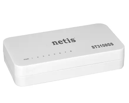 Коммутатор Netis ST3108GS, кол-во портов: 8x1 Гбит/с