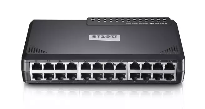 Коммутатор Netis ST3124P, кол-во портов: 24x100 Мбит/с (ST3124P)