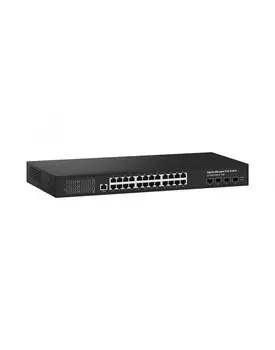 Коммутатор NST NS-SW-24G4G10-PL, управляемый, кол-во портов: 24x1 Гбит/с, кол-во SFP/uplink: SFP+ 4x10 Гбит/с, установка в стойку, PoE: 24x90 Вт (макс. 400 Вт)