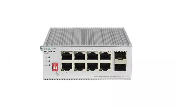 Коммутатор ORIGO OI2210, кол-во портов: 8x1 Гбит/с, кол-во SFP/uplink: SFP 2x1 Гбит/с, на DIN-рейку (OI2210/A1A)
