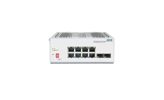 Коммутатор ORIGO OI2210P+/185W, кол-во портов: 8x1 Гбит/с, кол-во SFP/uplink: SFP 2x1 Гбит/с, на DIN-рейку, PoE:8x90 Вт (макс. 185 Вт) (OI2210P+/185W/A1A)