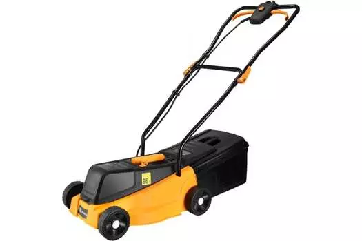 Колесная газонокосилка DEKO DKLM20V, электрическая, аккумуляторная, Li-Ion, 4 А·ч, 20 В, ширина скашивания 32 см, высота скашивания 2.5 см-5 см, объем травосборника 25л., 9.3 кг, АКБ+З/У (063-3007)