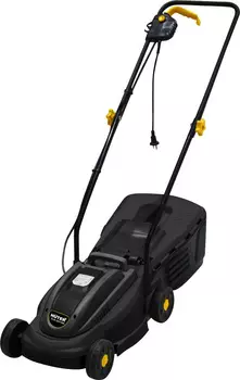 Колесная газонокосилка Huter ELM-320/1000, электрическая, 1000Вт, ширина скашивания 32см, высота скашивания 20мм-55мм, объем травосборника 35л., 7.88кг (900/70/4/19)
