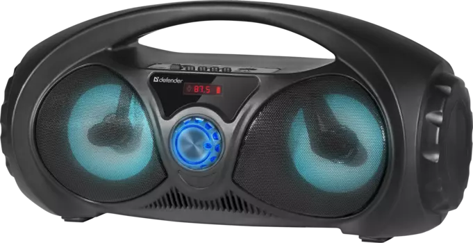 Колонка портативная Defender Beatbox 10, 10Вт, FM, AUX, USB, microSD, Bluetooth, подсветка, черный (65010)