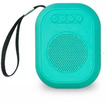 Колонка портативная Smartbuy BLOOM, 3Вт, FM, USB, microSD, Bluetooth, бирюзовый (SBS-160)