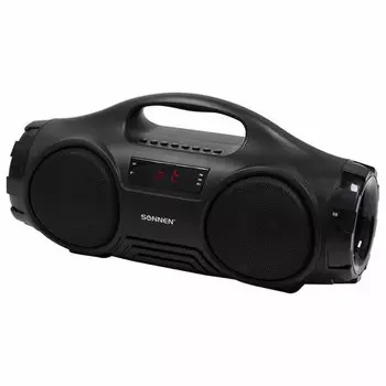 Колонка портативная SONNEN B332, 16Вт, FM, AUX, USB, microSD, Bluetooth, черный (513480)