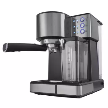 Кофеварка рожковая Polaris PCM 1536E Adore Cappuccino, 1.35 кВт, кофе молотый, 1.8 л, автоматический капучинатор, нержавеющая сталь (PCM 1536E Adore Cappuccino)