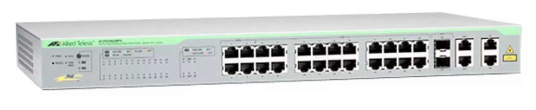 Коммутатор Allied Telesis AT-FS750/28PS-50 настраиваемый 19U 24x10/100BASE-TX 2x10/100/1000BASE-T 2x10/100/1000BASE-T/Mini GBIC (SFP)
