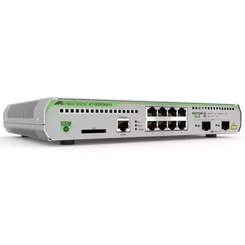 Коммутатор Allied Telesis GS970M/10, управляемый, кол-во портов: 8x1 Гбит/с, кол-во SFP/uplink: 2x1 Гбит/с (AT-GS970M/10-50)