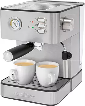 Кофеварка рожковая PROFI COOK PC-ES 1209 inox, 850 Вт, кофе молотый, 1.8 л, ручной капучинатор, серебристый