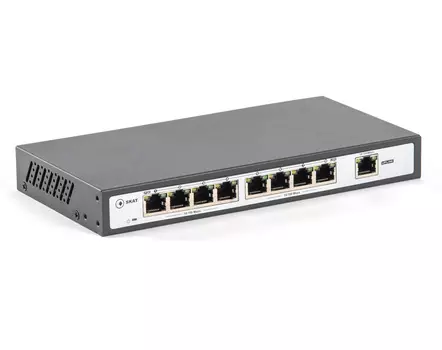 Коммутатор Бастион SKAT PoE-8E-1E, кол-во портов: 8x100 Мбит/с, кол-во SFP/uplink: RJ-45 1x100 Мбит/с, PoE: 8x30Вт (макс. 120Вт) (SKAT PoE-8E-1E)