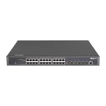 Коммутатор BDCom S3900-24T6X, управляемый, кол-во портов: 24x1 Гбит/с, кол-во SFP/uplink: SFP+ 6x10 Гбит/с, установка в стойку (S3900-24T6X)