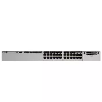 Коммутатор Cisco C9300-24U-E}, управляемый, кол-во портов: 24x1 Гбит/с, установка в стойку, PoE (макс. 830Вт) (C9300-24U-E})
