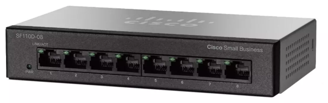 Коммутатор Cisco SB SF110D-08HP-EU, 4-port 10/100Mbps, 4 PoE port 10/100Mbp