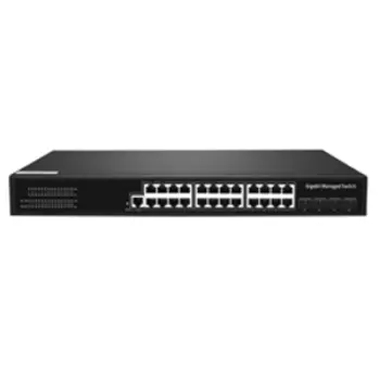Коммутатор Cudy GS2024S2, управляемый, кол-во портов: 24x1 Гбит/с, кол-во SFP/uplink: SFP 4x1 Гбит/с, установка в стойку