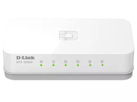 Коммутатор D-link DES-1005C, кол-во портов: 5x100 Мбит/с (DES-1005C/A1A)