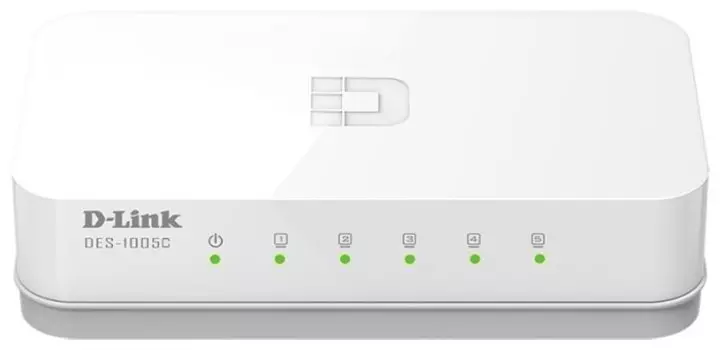 Коммутатор D-link DES-1005C, кол-во портов: 5x100 Мбит/с (DES-1005C/B1A)
