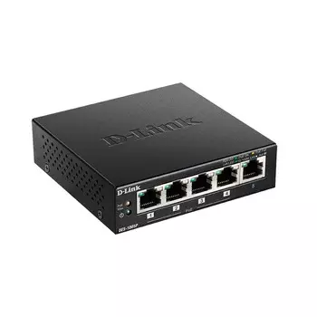 Коммутатор D-link DES-1005P, кол-во портов: 5x100 Мбит/с, PoE: 4x30Вт (макс. 60Вт) (DES-1005P/B1A)