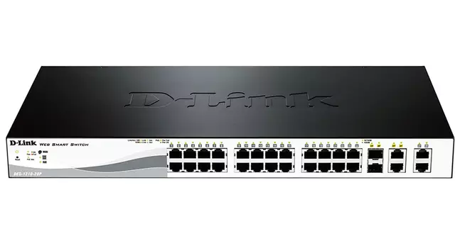 Коммутатор D-link DES-1210-28, управляемый, кол-во портов: 24x100 Мбит/с, кол-во SFP/uplink: combo RJ-45/SFP 4x1 Гбит/с, установка в стойку (DES-1210-28/C2A)