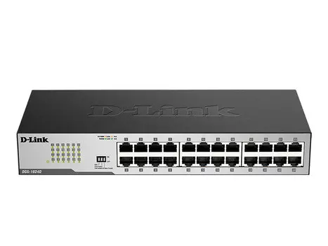 Коммутатор D-link DGS-1024D, кол-во портов: 24x1 Гбит/с, установка в стойку (DGS-1024D/I1A)