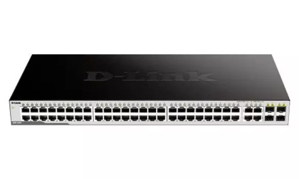 Коммутатор D-Link DGS-1052, кол-во портов: 48x1 Гбит/с, SFP 4x1 Гбит/с, установка в стойку (DGS-1052/A2A)