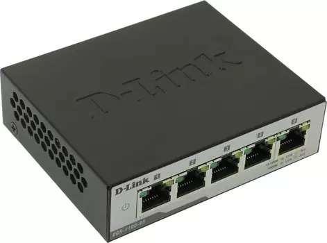 Коммутатор D-link DGS-1100-05, управляемый, кол-во портов: 5x1 Гбит/с (DGS-1100-05/B1A)
