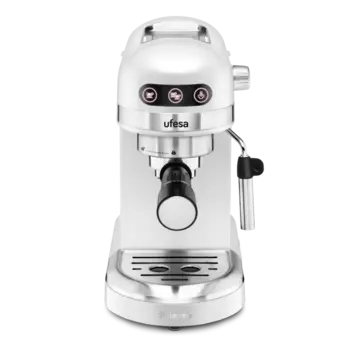 Кофеварка рожковая Ufesa PALERMO WHITE, 1.35 кВт, кофе капсульный / молотый, 1.5 л, капучинатор, дисплей, белый (71705460)