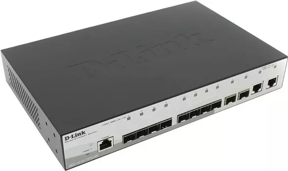 Коммутатор D-link DGS-1210-12TS/ME, управляемый, кол-во портов: 2x1 Гбит/с, SFP 10x1 Гбит/с, установка в стойку (DGS-1210-12TS/ME/B1A)