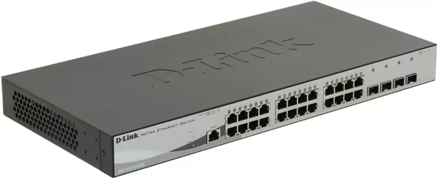 Коммутатор D-link DGS-1210-28X/ME, управляемый, кол-во портов: 24x1 Гбит/с, кол-во SFP/uplink: SFP+ 4x10 Гбит/с, установка в стойку (DGS-1210-28X/ME/B1A)