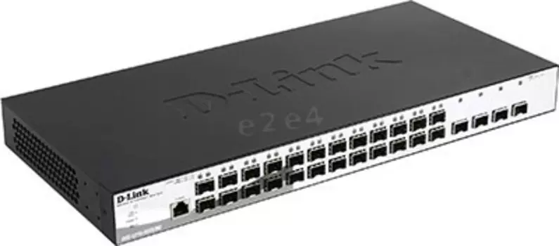 Коммутатор D-link DGS-1210-28XS/ME, управляемый, кол-во портов:, SFP 24x1 Гбит/с, кол-во SFP/uplink: SFP+ 4x10 Гбит/с, установка в стойку (DGS-1210-28XS/ME/B1A)