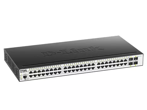 Коммутатор D-Link DGS-3000-52L, управляемый, кол-во портов: 48x1 Гбит/с, кол-во SFP/uplink: SFP 4x1 Гбит/с, установка в стойку (DGS-3000-52L/B1A)
