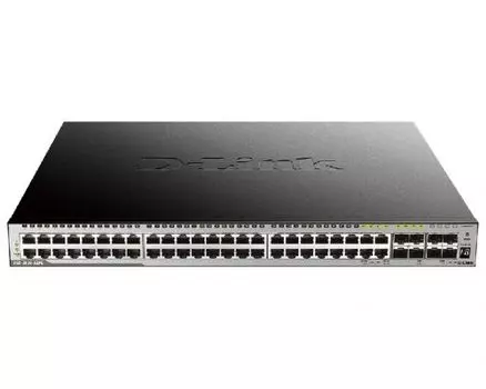 Коммутатор D-Link DGS-3630-52PC, управляемый, кол-во портов: 44x1 Гбит/с, combo RJ-45/SFP 4x1, кол-во SFP/uplink: SFP+ 4x10 Гбит/с, установка в стойку, PoE: 48x30 Вт (макс. 370 Вт) (DGS-3630-52PC/A2ASI)