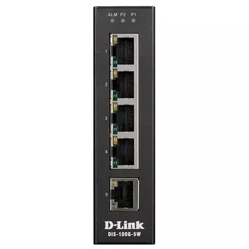 Коммутатор D-link DIS-100G-5W, кол-во портов: 5x1 Гбит/с