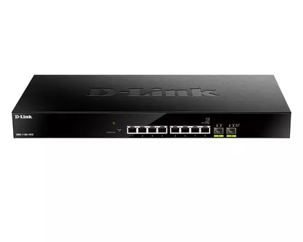 Коммутатор D-link DMS-1100-10TS, управляемый, кол-во портов: 8x2.5 Гбит/с, SFP+ 2x10 Гбит/с, установка в стойку (DMS-1100-10TS/A1A)