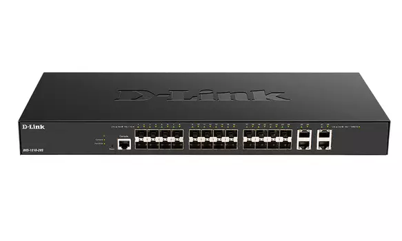 Коммутатор D-link DXS-1210-28S, управляемый, кол-во портов: 4x10 Гбит/с, SFP+ 24x10 Гбит/с, установка в стойку (DXS-1210-28S/A1A)