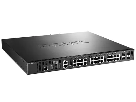 Коммутатор D-Link DXS-3400-24TC, управляемый, кол-во портов: 20x10 Гбит/с, кол-во SFP/uplink: combo RJ-45/SFP+ 4x10 Гбит/с, установка в стойку (DXS-3400-24TC/A1ASI)