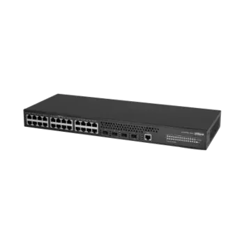 Коммутатор Dahua AS4300-24GT4GF, управляемый, кол-во портов: 24x1 Гбит/с, кол-во SFP/uplink: SFP+ 4x10 Гбит/с, установка в стойку (DH-AS4300-24GT4GF)