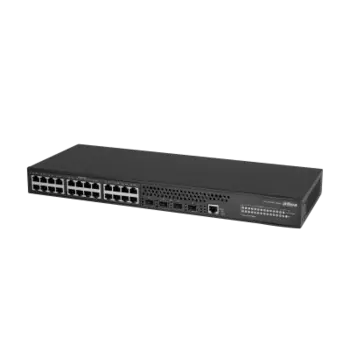 Коммутатор Dahua AS5500-24GT4XF, управляемый, кол-во портов: 24x1 Гбит/с, кол-во SFP/uplink: SFP+ 4x10 Гбит/с, установка в стойку (DH-AS5500-24GT4XF)