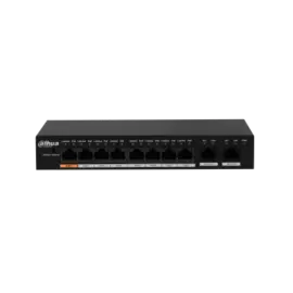 Коммутатор Dahua PFS3010-8ET-96, кол-во портов: 8x100 Мбит/с, кол-во SFP/uplink: RJ-45 2x1 Гбит/с, PoE: 8x30 Вт (макс. 96 Вт) (DH-PFS3010-8ET-96)