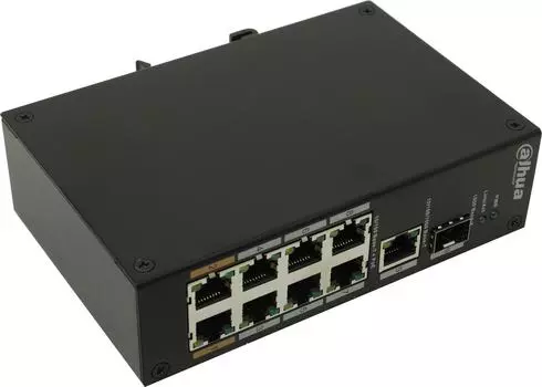 Коммутатор DAHUA PFS3110-8ET-96, кол-во портов: 10x100 Мбит/с, SFP 1x1 Гбит/с, PoE:8x30 Вт (макс. 96 Вт) (DH-PFS3110-8ET-96)