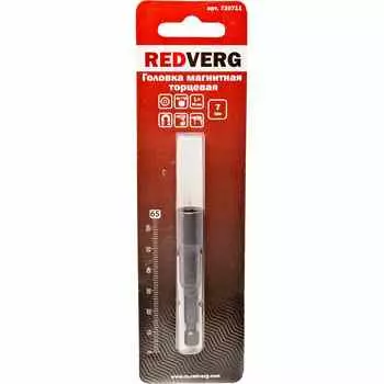 Головка REDVERG магнитная торцевая 1/4'' 7х65мм (720711)